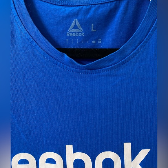 100% Cotton Reebok Men’s Tee Size L in EUC - Picture 2 of 5
